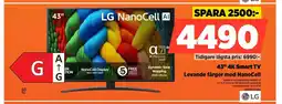 Power LG 43" 4K Smart TV Levande färger med NanoCell erbjuda