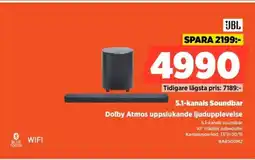 Power Jbl 5.1-kanals soundbar dolby atmos uppslukande ljudupplevelse erbjuda