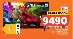 Power Lg 65" 4k smart tv 120 hz & amd freesync erbjuda
