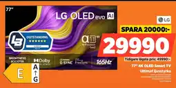 Power Lg 77" 4k oled smart tv ultimat ljusstyrka erbjuda