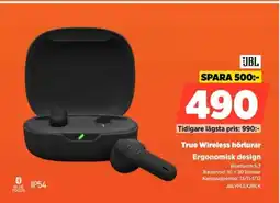 Power JBL True Wireless Horlurar Ergonomisk Design erbjuda