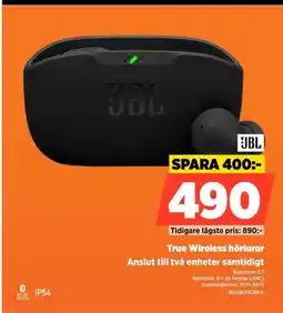 Power JBL True Wireless hörlurar Anslut till två enheter samtidigt erbjuda