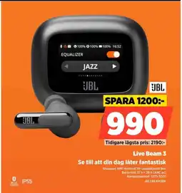 Power JBL Live Beam 3 Se till att din dag låter fantastisk erbjuda