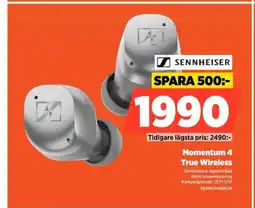 Power Sennheiser momentum 4 true wireless erbjuda