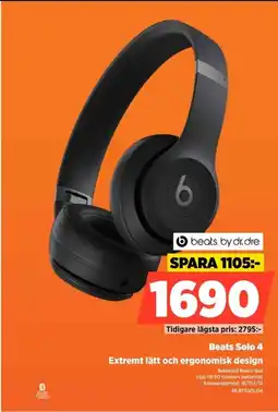 Power Beats Solo 4 Extremt lätt och ergonomisk design erbjuda