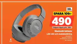 Power JBL Bluetooth-hörlurar Lätt vikt och snabbladdning erbjuda