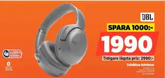 Power JBL Trådlösa hörlurar erbjuda