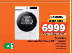 Power Samsung torktumlare hygien, uppfräschning och al dry+ program hygien, uppfräschning och al dry+ program erbjuda