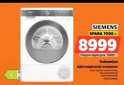 Power Siemens Torktumlare Självrengörande kondensor erbjuda