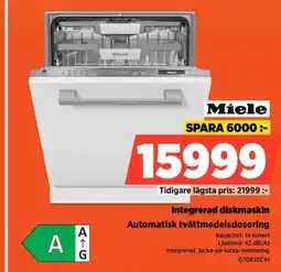 Power Miele Integrerad diskmaskin Automatisk tvättmedelsdosering erbjuda