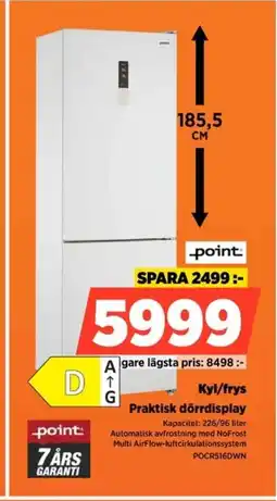 Power Point kyl/frys praktisk dörrdisplay erbjuda