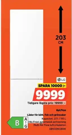 Power LG Kyl/frys Lådor för kött, fisk och grönsaker erbjuda