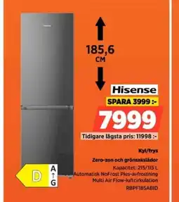 Power Hisense Kyl/frys Zero-zon och grönsakslådor erbjuda