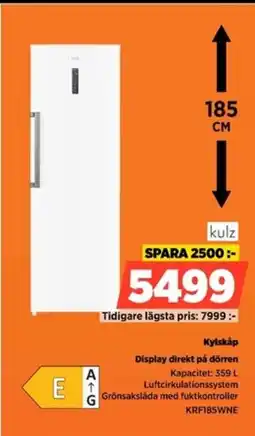 Power Kulz kylskåp display direkt på dörren erbjuda