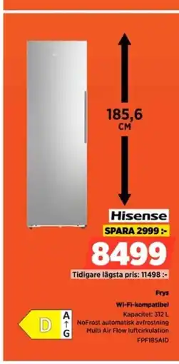 Power Hisense Frys Wi-Fi-kompatibel erbjuda