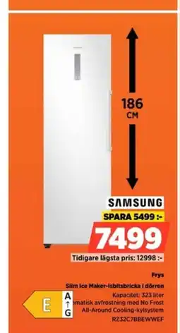 Power Samsung frys slim ice maker-isbitsbricka i dörren erbjuda