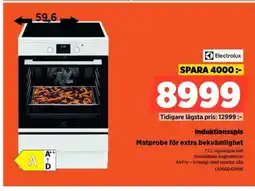 Power Electrolux Induktionsspis Matprobe för extra bekvämlighet erbjuda