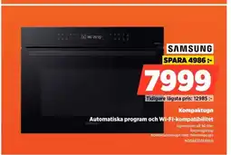Power SAMSUNG Kompaktugn Automatiska program och Wi-Fi-kompatibilitet erbjuda