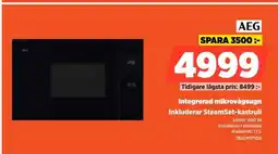 Power AEG Integrerad mikrovågsugn Inkluderar SteamSet-kastrull erbjuda