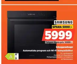 Power SAMSUNG Inbyggnadsugn Automatiska program och Wi-Fi-kompatibilitet erbjuda