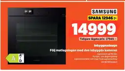 Power Samsung inbyggnadsugn följ matlagningen med den inbyggda kameran erbjuda