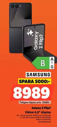 Power SAMSUNG Galaxy Z Flip7 Vikbar 6,9" display erbjuda