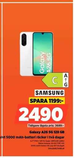 Power Samsung galaxy a26 5g 128 gb erbjuda