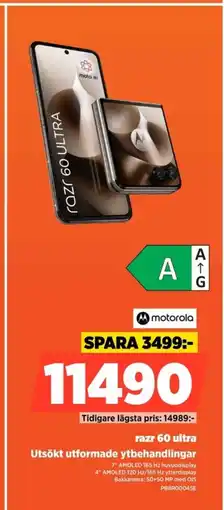 Power Motorola razr 60 ultra utsökt utformade ytbehandlingar erbjuda