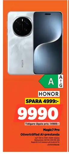 Power HONOR Magic7 Pro Oöverträffad Al-prestanda erbjuda