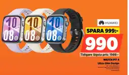 Power Huawei watch fit 4 ultra-slim design erbjuda