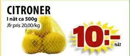 Matvärlden Tensta CITRONER, SEK 10 erbjuda