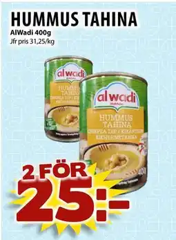 Matvärlden Tensta HUMMUS TAHINA, SEK 25 erbjuda