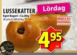 Matvärlden Tensta LUSSEKATTER, SEK 4.95 erbjuda