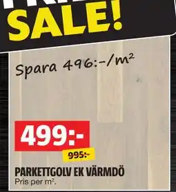 Bauhaus PARKETTGOLV EK VÄRMDÖ, SEK 499 erbjuda