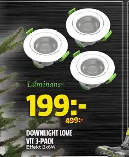 Bauhaus DOWNLIGHT LOVE VIT 3-PACK, SEK 199 erbjuda
