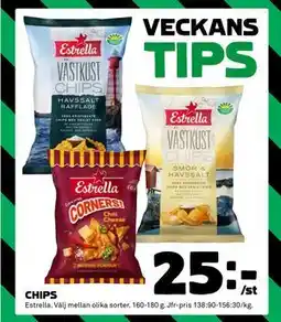 Coop CHIPS, SEK 25 erbjuda