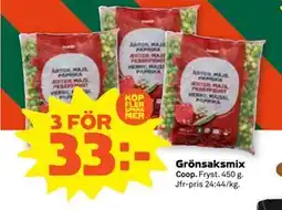 Stora Coop Grönsaksmix, SEK 33 erbjuda