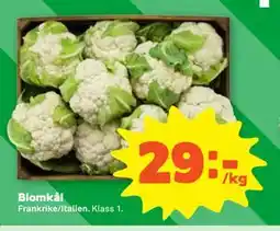 Stora Coop Blomkål, SEK 29 erbjuda