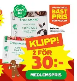 Stora Coop Bakformar, Medlemspris erbjuda