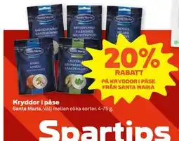 Stora Coop Kryddor i påse erbjuda