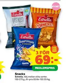Stora Coop Snacks, Medlemspris erbjuda