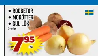 Prisma Mat Rödbetor morötter gul lök erbjuda