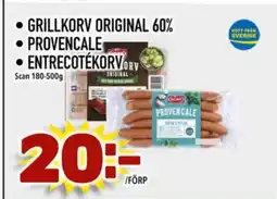 Prisma Mat Grillkorv original 60% • provencale entrecotékorvorv erbjuda