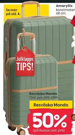 Rusta Resväska Mondo erbjuda