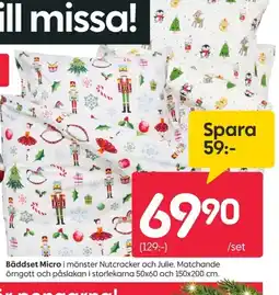 Rusta Bäddset Micro erbjuda