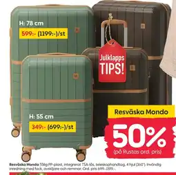 Rusta Resväska Mondo erbjuda