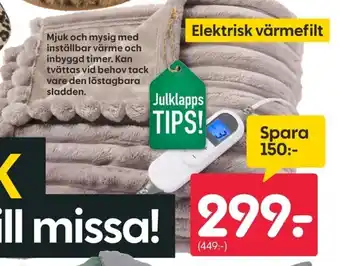 Elektrisk värmefilt