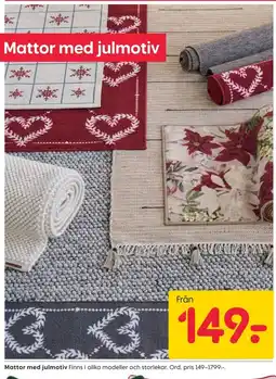 Rusta Mattor med julmotiv erbjuda