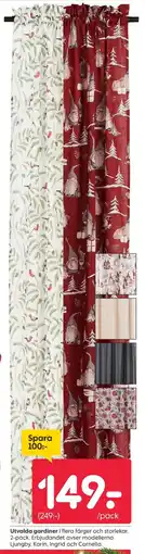 Rusta Utvalda gardiner erbjuda