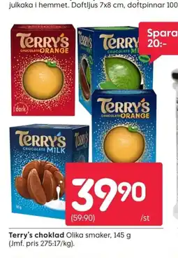 Rusta Terry's choklad erbjuda